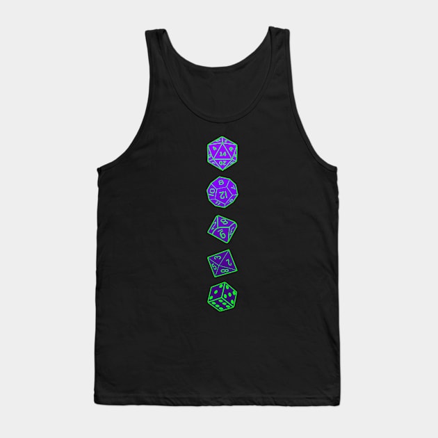 RPG Dice Gaming Addict Tank Top by Scar